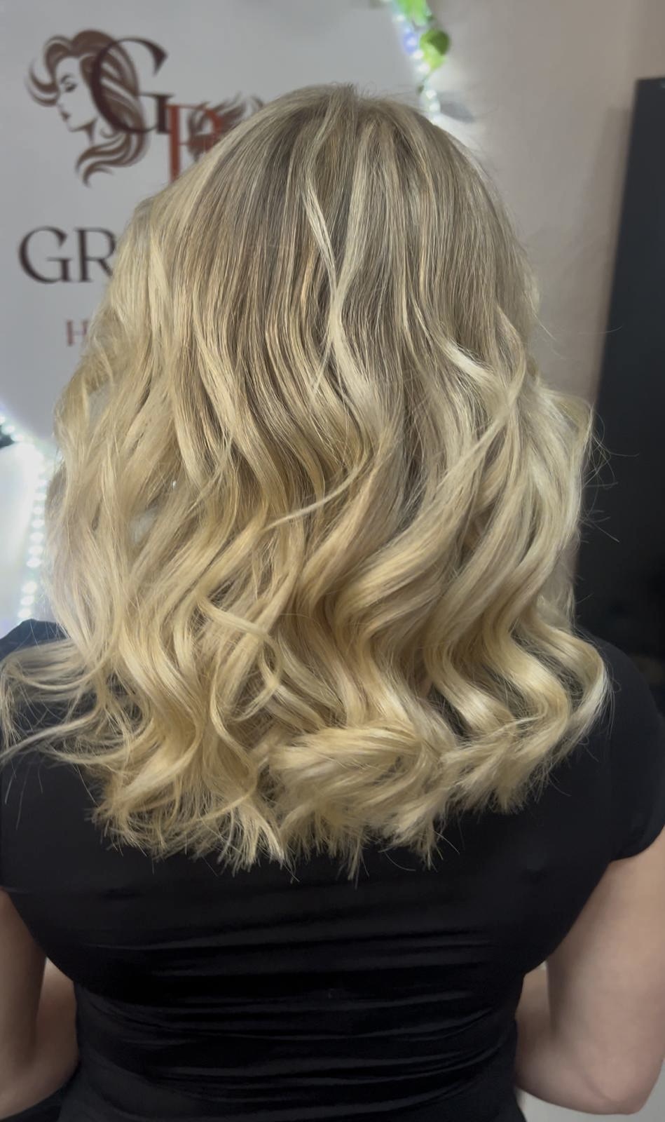 Rubio luminoso con ondas
